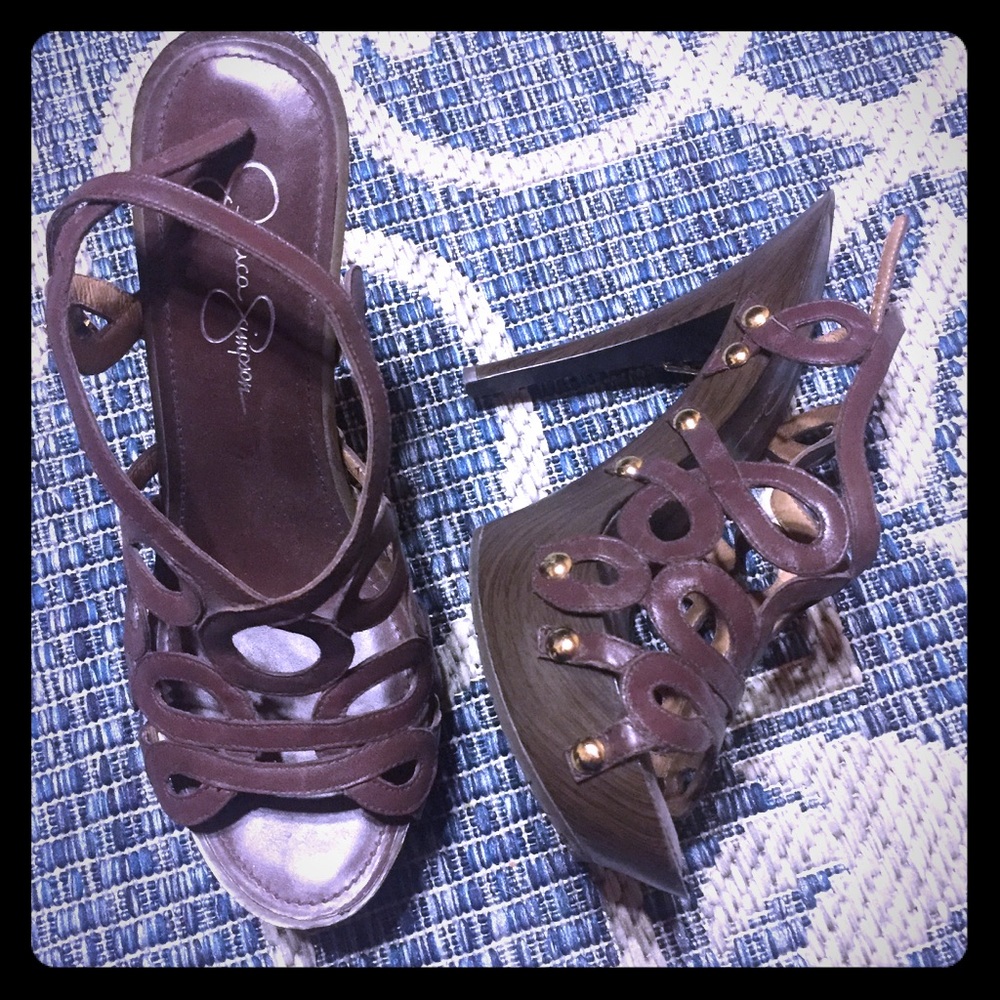 Jessica Simpson laser cut out heels